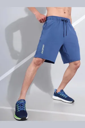 Cult Men Brand Logo Printed Active Shorts With Drawcords