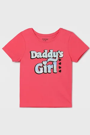 Lifestyle Girls Typography Printed Cotton T-shirt