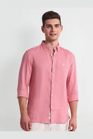 Ralph Lauren Plus Size Slim Fit Button-Down Collar Long Sleeves Casual Shirt