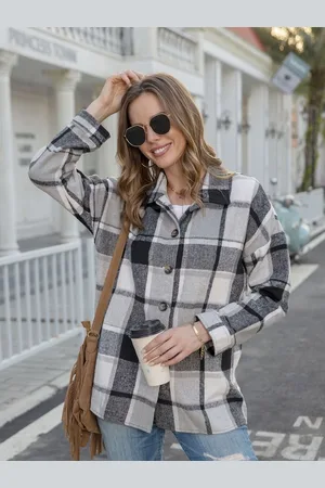 HERE&NOW Women Original Tartan Checks Opaque Checked Casual Shirt