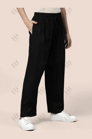 HOUSE OF KARI Women Relaxed Straight Leg Straight Fit Trousers