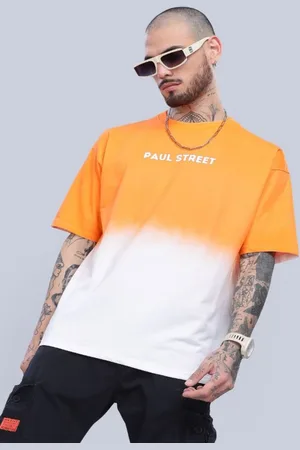 PAUL STREET Men Colourblocked Bio Finish Boxy T-shirt