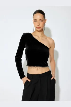 Koton Women V-Neck Pockets Slim Fit T-shirt