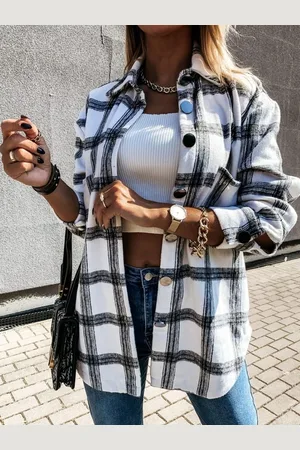 HERE&NOW Women Original Tartan Checks Opaque Checked Casual Shirt