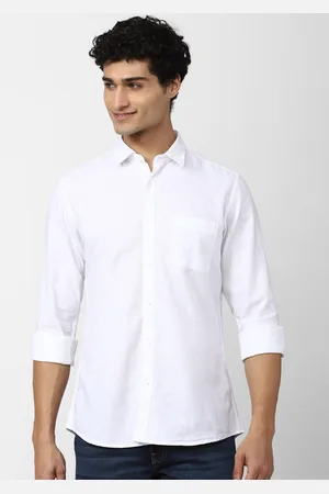 Peter England Men Slim Fit Casual Cotton Shirt