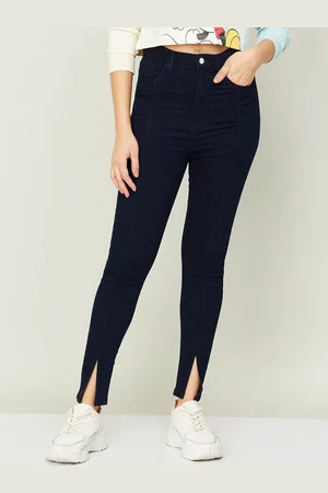 Lifestyle Women Skinny Fit Low Distress Jeans