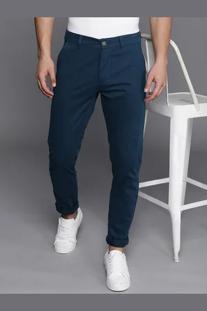 WROGN Men Solid Slim Fit Trousers