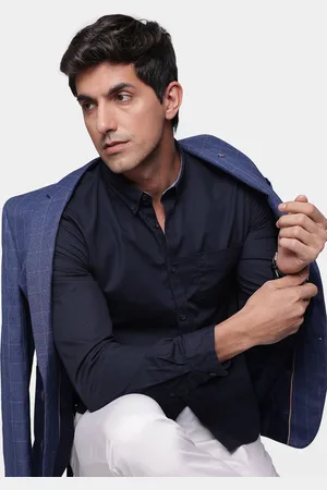 French Connection Pure Cotton Self Design Slim Fit Textured Casual Shirt