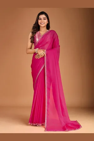 House of Pataudi Embellished Sequinned Organza Saree