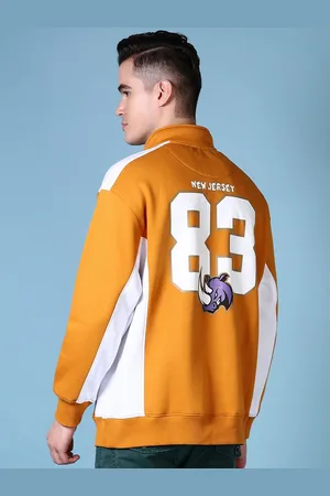 V-Mart Men Printed Cotton Henley Neck Long Sleeves Sweatshirt