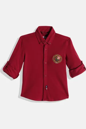 Ralph Lauren Boys Red Pure Cotton Casual Shirt