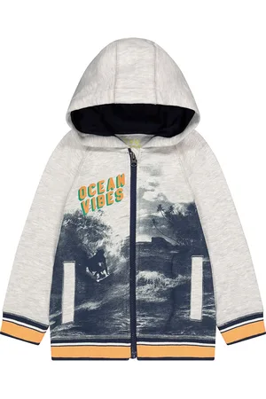 Mothercare Boys Graphic Printed Hooded Cotton Sweatshirt