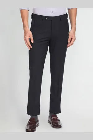 Arrow Men Slim Fit Solid Bi-Stretch Formal Trouser