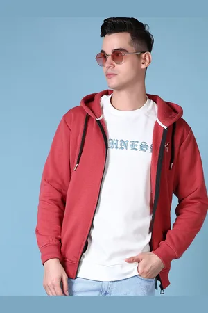 V-Mart Men Typography Printed Hooded Sweatshirt