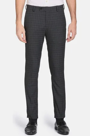 Arrow Men Checked Tailored Fit Formal Trousers