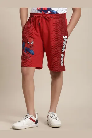 Kidsville Boys Spiderman Printed Regular Fit Shorts