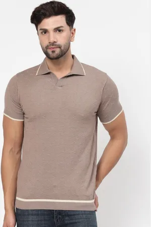Kalt Men Polo Collar Knit T-shirt