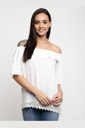 Mayra Women White Off-Shoulder Top