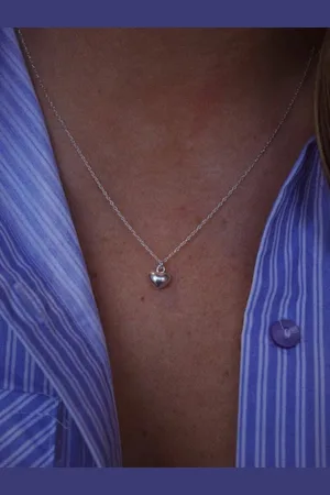 DressBerry Silver-Plated Circular Pendants with Chains
