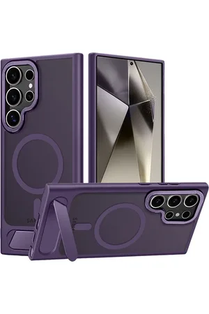 Karwan Matte Compatible with Stand Magnetic Samsung S24 Ultra Back Case