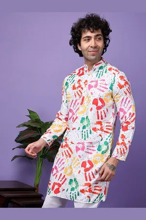 Hangup Abstract Printed Straight Kurta