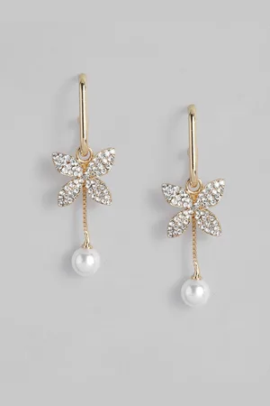 DressBerry Floral Design Drop Earrings