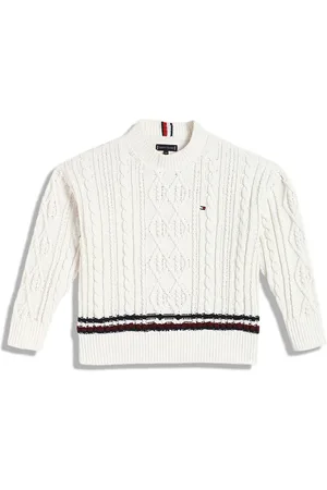 Tommy Hilfiger Boys Cotton LB Global Chenille Cable Sweatshirts