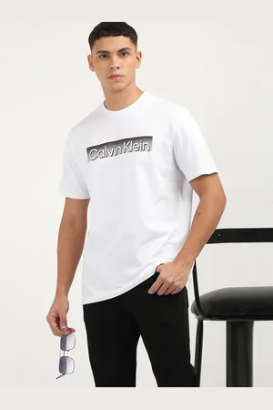 Calvin Klein Men Drop-Shoulder Sleeves Applique T-shirt