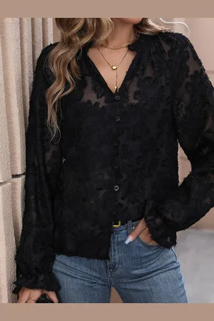 HERE&NOW Women Spread Collar Casual Shirt