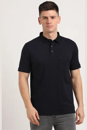 Turtle Men Polo Collar Pockets Slim Fit T-shirt