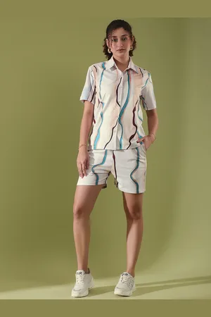 Moda Rapido Printed Shirt & Shorts Co-Ords