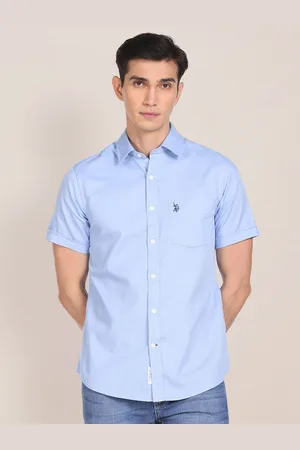 U.S. Polo Assn. U S Polo Assn Men Blue Casual Shirt