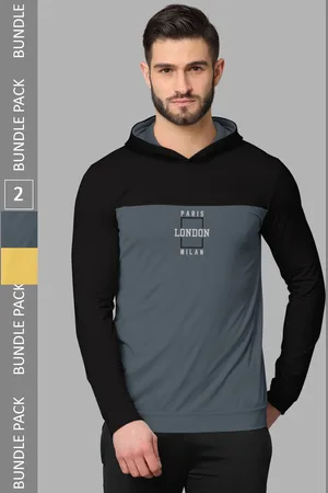 bullmer Pack Of 2 Colourblocked Cotton T-Shirts
