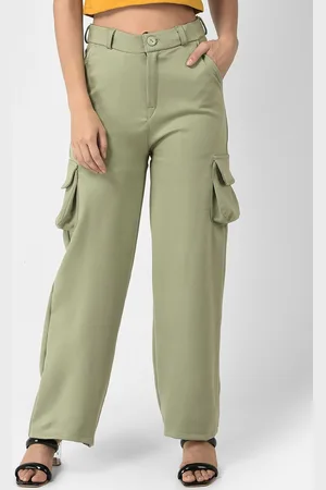 Chemistry Women Relaxed Loose Fit High-Rise Trousers