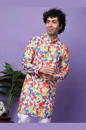 Hangup Abstract Printed Straight Kurta