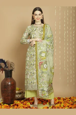 Stylee Lifestyle Printed Pure Silk Unstitched Dress Material