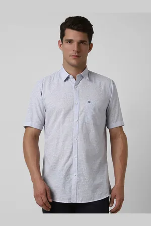 Peter England Men Spread Collar Floral Printed Cotton Slim Fit Casual Shirt