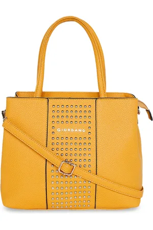 Giordano Yellow Embellished Shoulder Bag