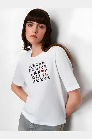 Moda Rapido Women Typography Printed Round Neck Cotton Oversized T-shirt