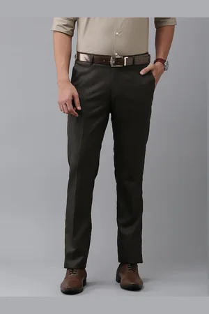 Arrow Men Solid Regular Fit Tailored Formal Trousers