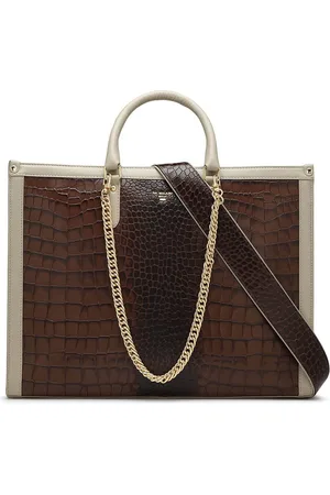 Da Milano Textured Leather Oversized Shopper Tote Bag