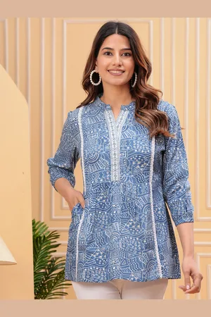 Moda Rapido Print Puff Sleeve Top