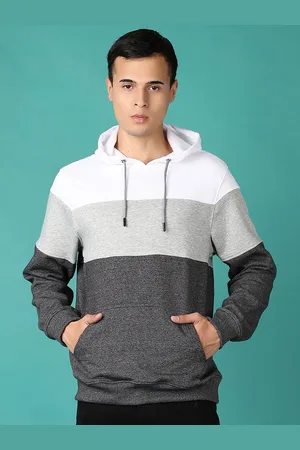 V-Mart Men Colourblocked Cotton Sweatshirt