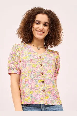 Mayra Women Floral Print Cotton Top