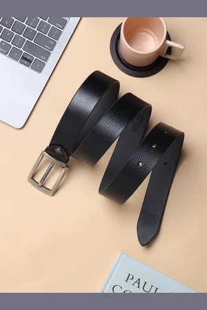Provogue Men Textured Leather Belt