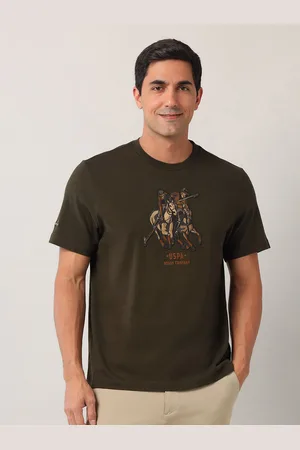 Ralph Lauren Men Graphic Printed Round Neck Cotton Relaxed Fit T-shirt