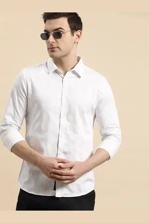 Being Human Pure Cotton Slim Fit Self Checked Casual Shirt