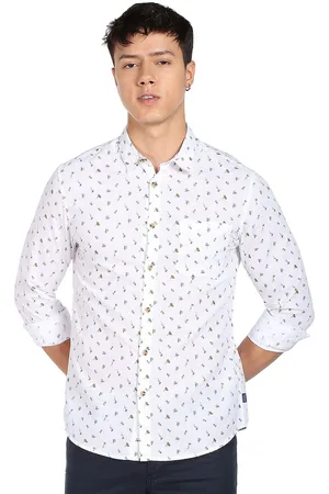 Flying Machine Men Slim Fit Opaque Printed Casual Shirt