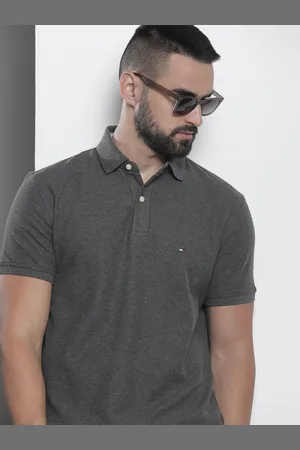 Tommy Hilfiger Men Polo Collar Pure Cotton T-shirt