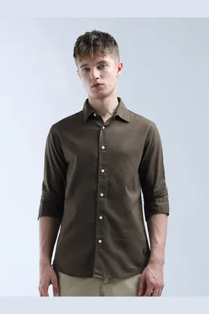 Flying Machine Men Slim Fit Opaque Casual Shirt